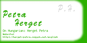 petra herget business card